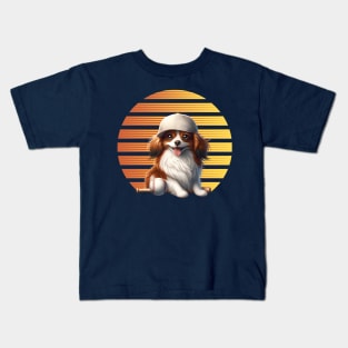 Nederlandse Kooikerhondje - With bat and ball Kids T-Shirt